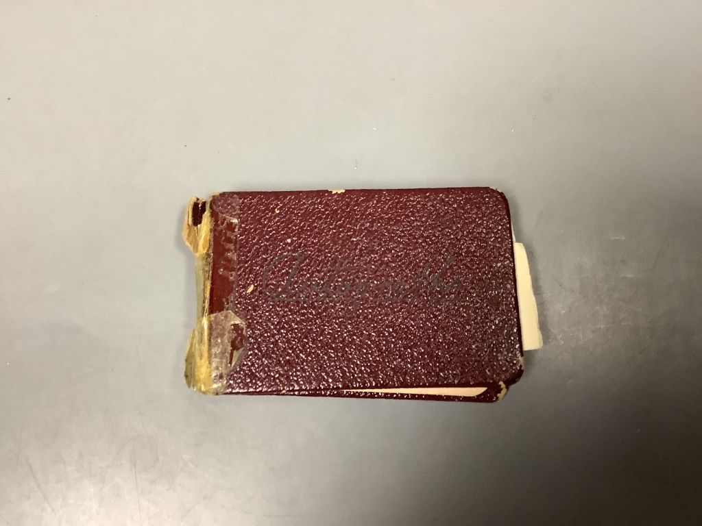 A small autograph album, singers and groups